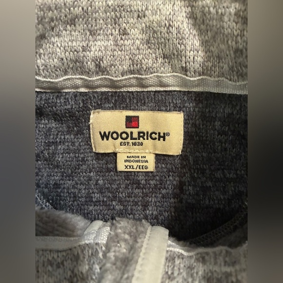 Woolrich Half Zip Pullover Sweater Jacket, Fleece Lined, Oatmeal Color, Size XXL - Picture 4 of 8